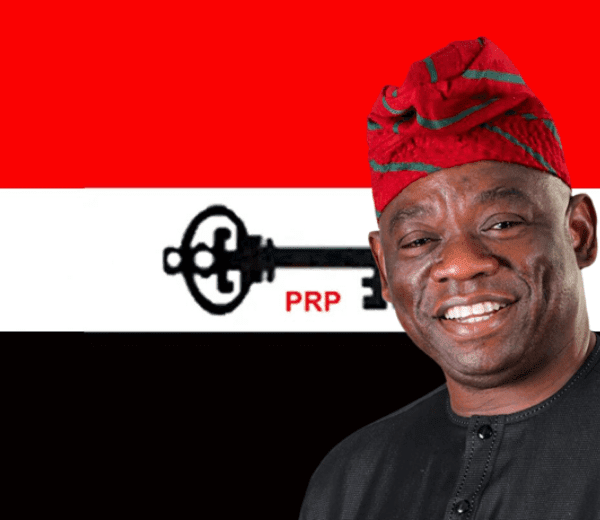 Abiola Latifu Kolawole candidat de Peoples Redemption Party (PRP)